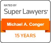 Rated By Super Lawyers Michael A. Conger 15 years